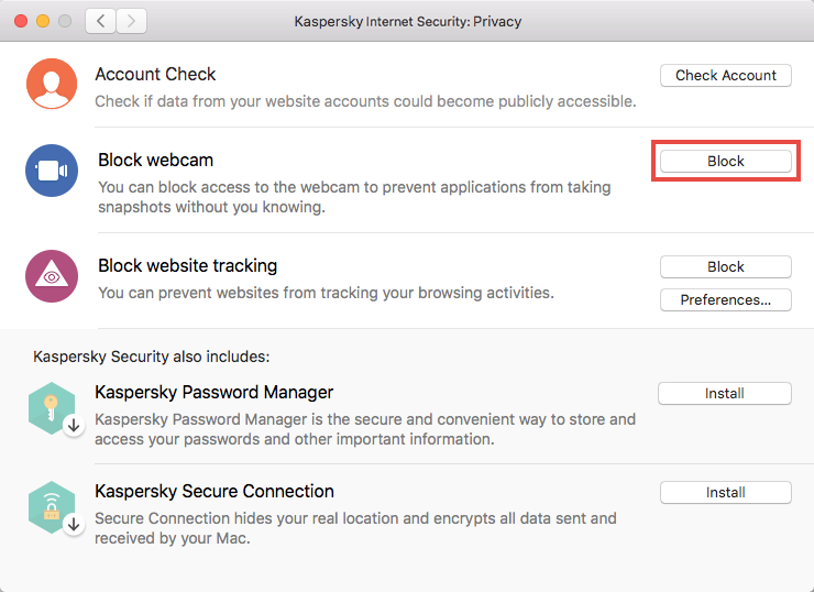 How to block access mac